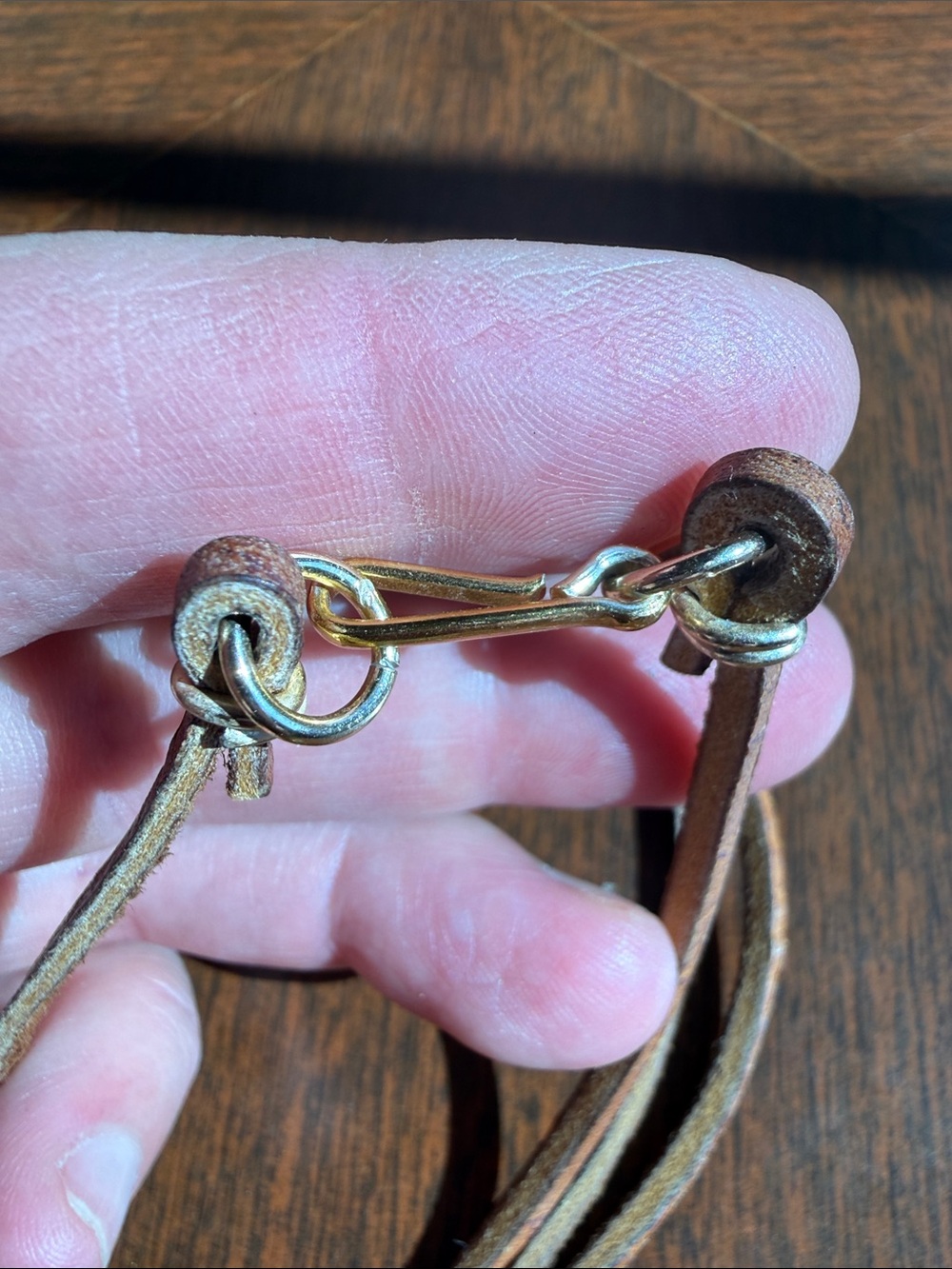 Rustic Leather Cord Necklace with Carved Pendant - Picture 3 of 5